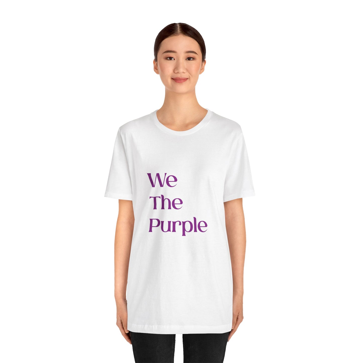 We The Purple™ Logotype Tee Unisex Jersey Short Sleeve Tee