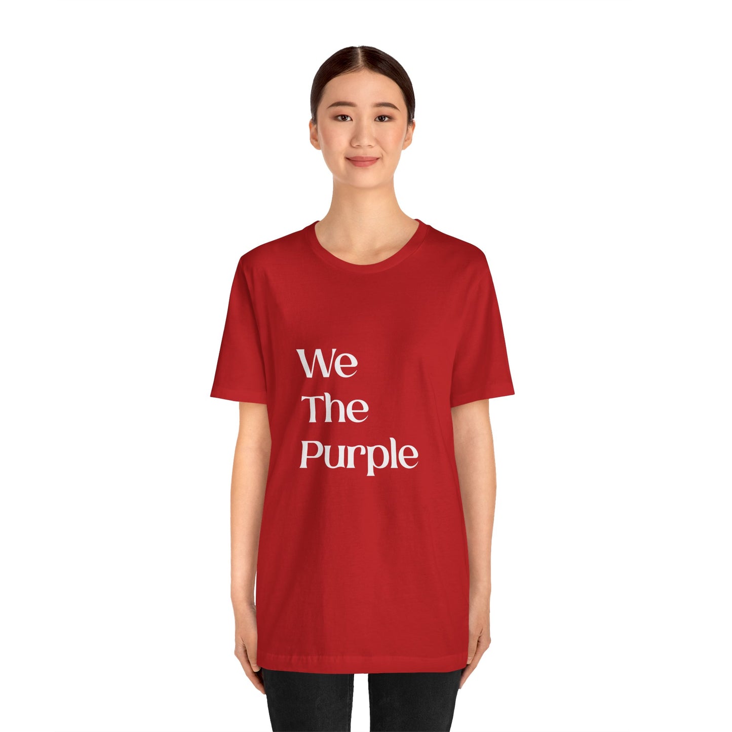 We The Purple™ Logotype Tee Unisex Jersey Short Sleeve Tee