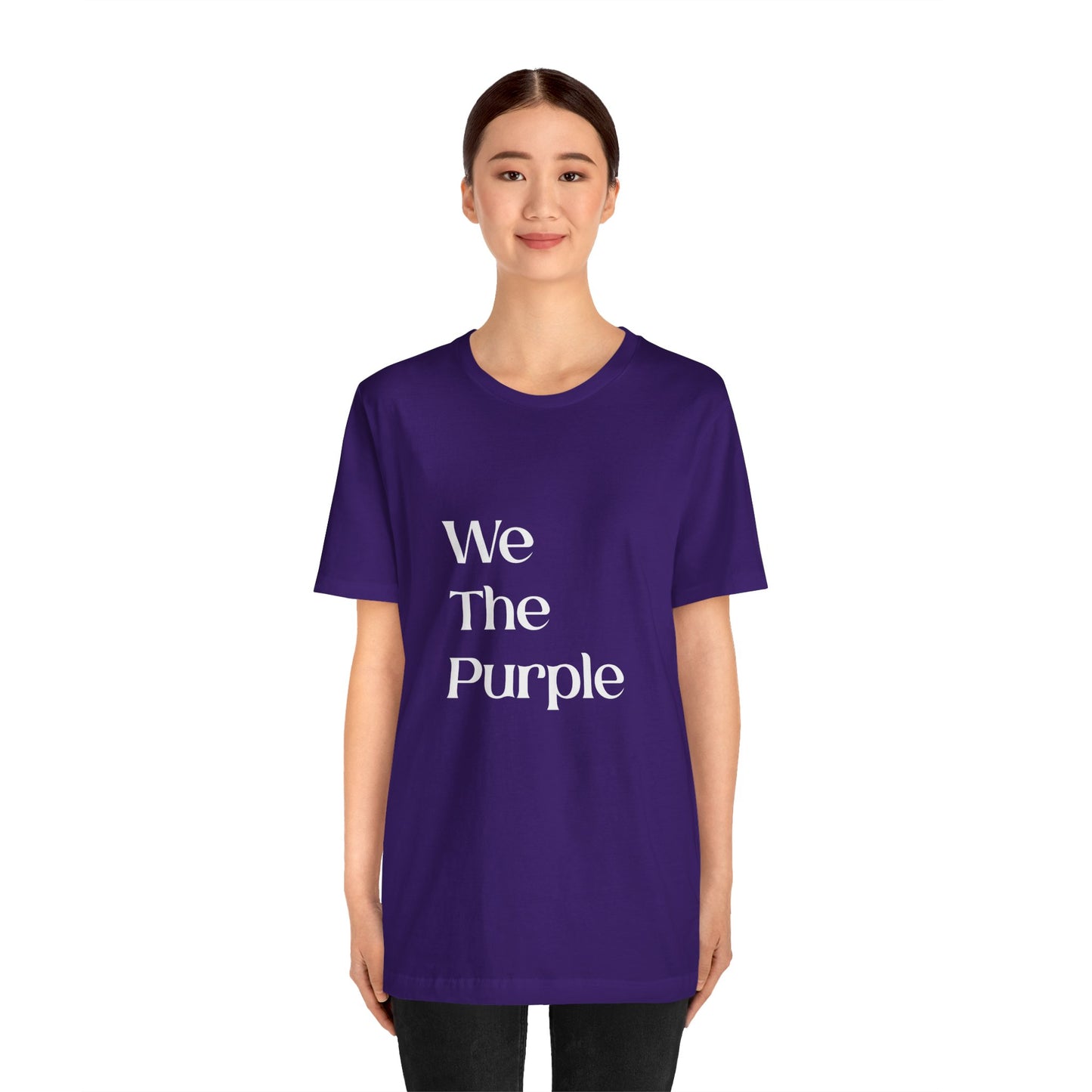 We The Purple™ Logotype Tee Unisex Jersey Short Sleeve Tee