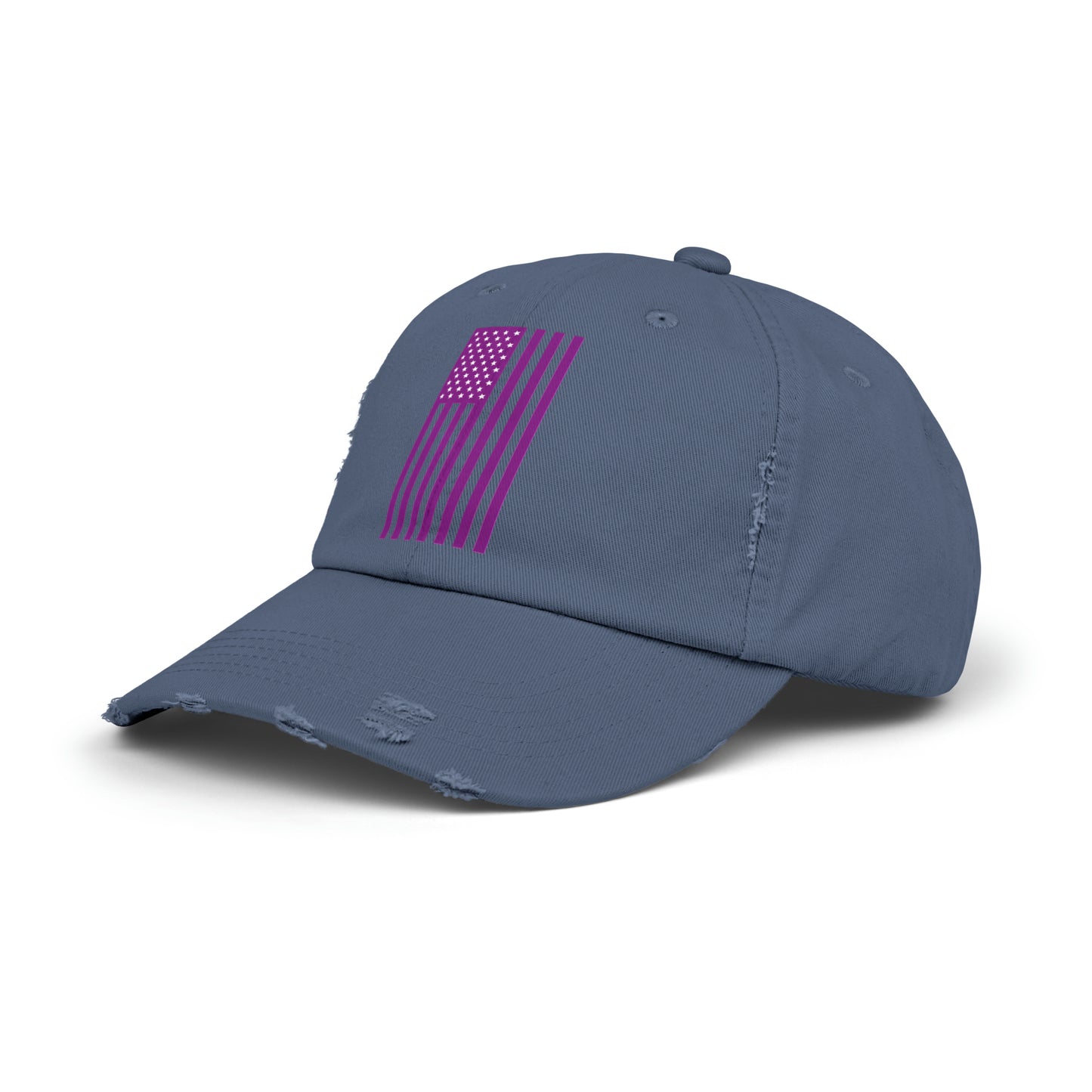 Purple States of America Unisex Distressed Cap