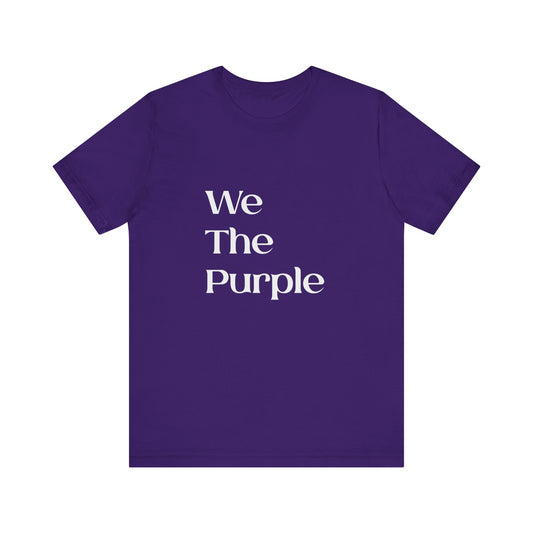 We The Purple™ Logotype Tee Unisex Jersey Short Sleeve Tee