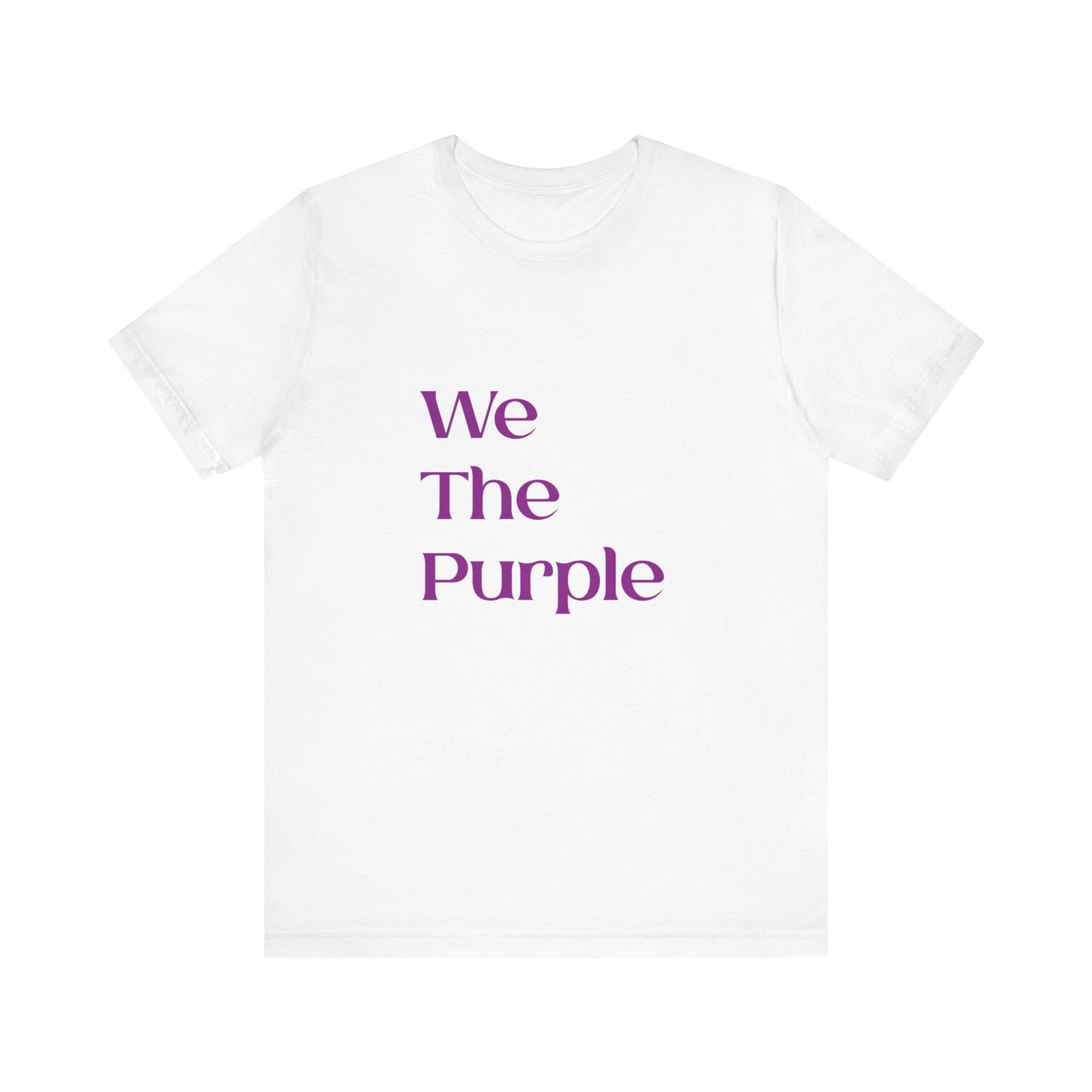 We The Purple™ Logotype Tee Unisex Jersey Short Sleeve Tee