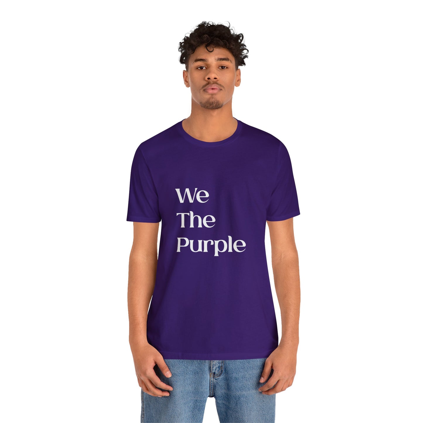 We The Purple™ Logotype Tee Unisex Jersey Short Sleeve Tee