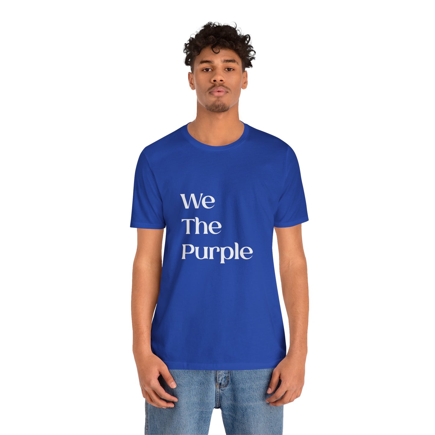 We The Purple™ Logotype Tee Unisex Jersey Short Sleeve Tee