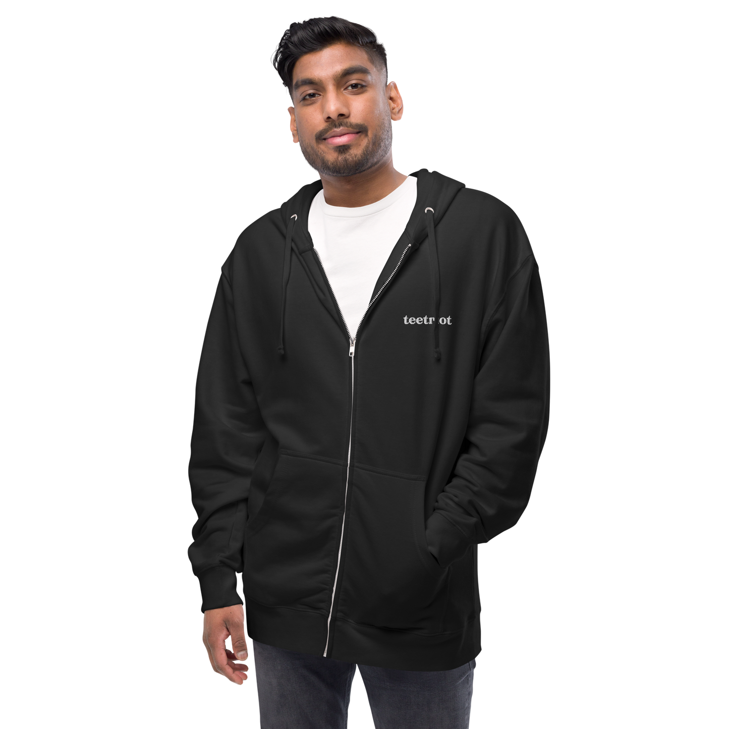 Teetriot™ Unisex fleece zip up hoodie