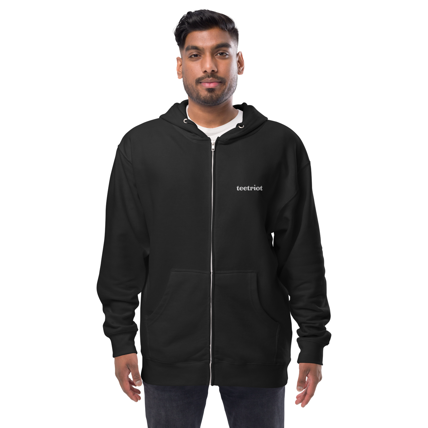 Teetriot™ Unisex fleece zip up hoodie