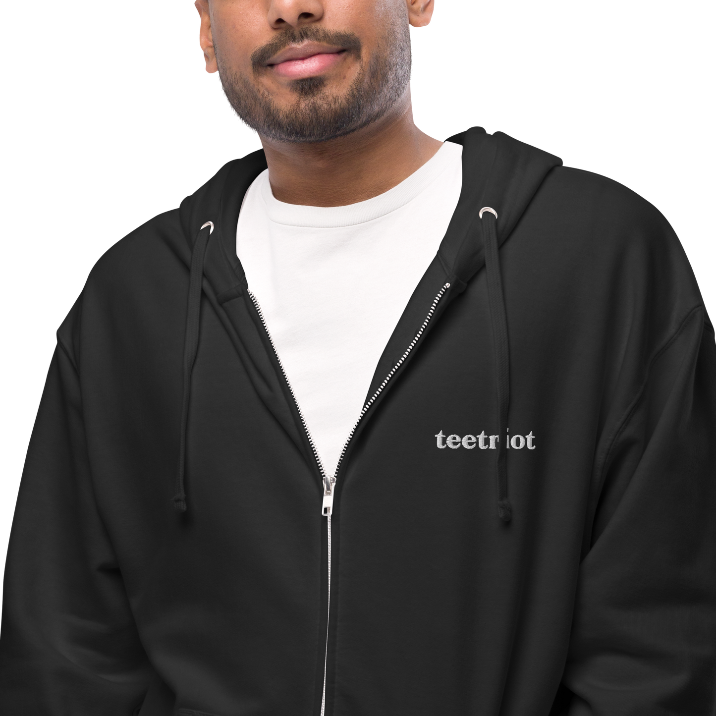 Teetriot™ Unisex fleece zip up hoodie