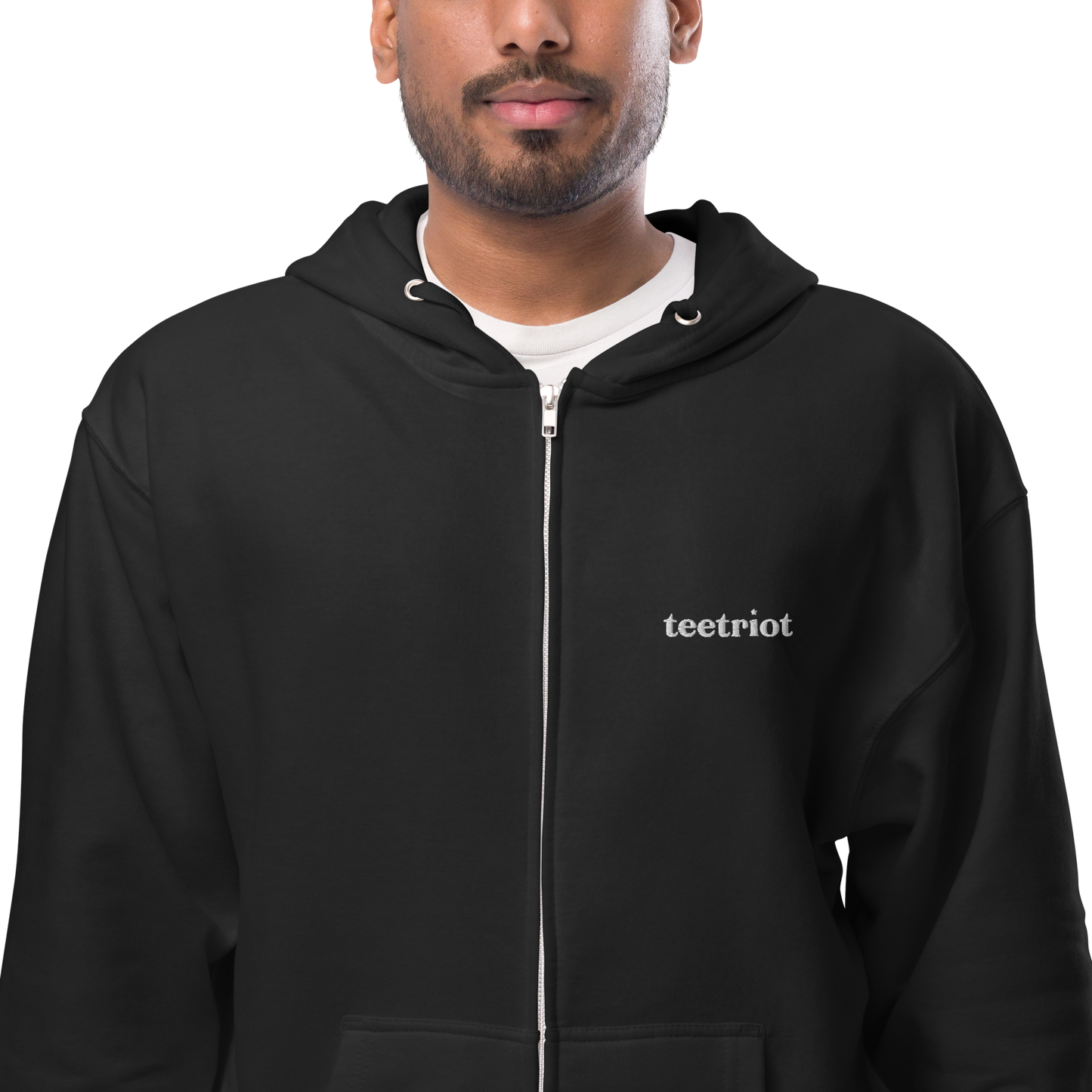 Teetriot™ Unisex fleece zip up hoodie