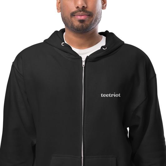 Teetriot™ Unisex fleece zip up hoodie