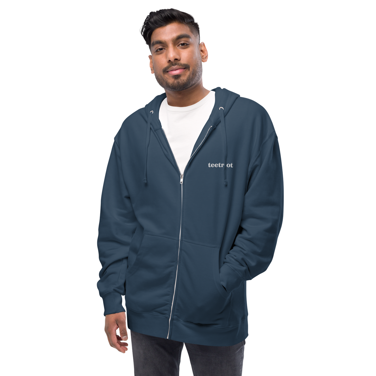 Teetriot™ Unisex fleece zip up hoodie